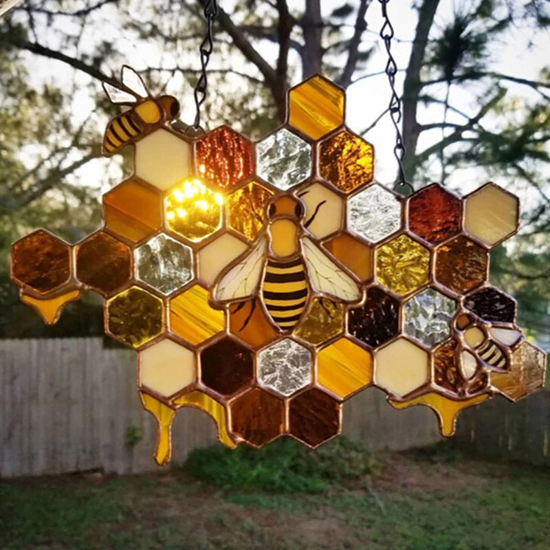 Türschild Ornament in Bienenform