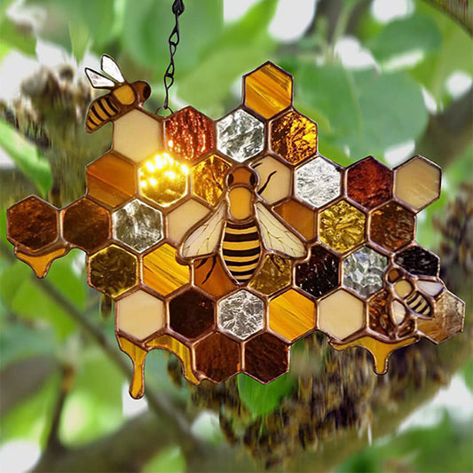 Türschild Ornament in Bienenform