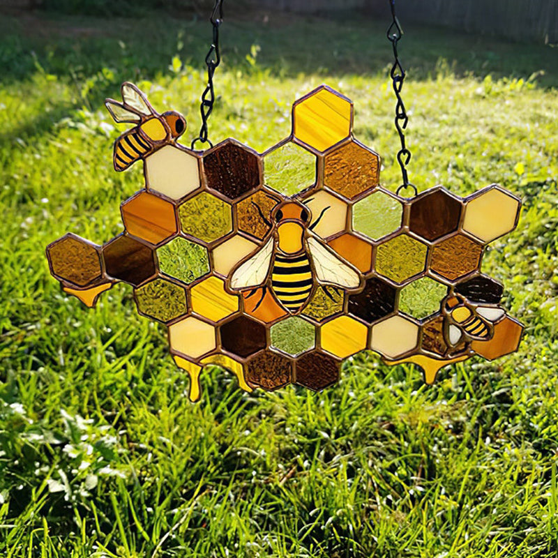 Türschild Ornament in Bienenform