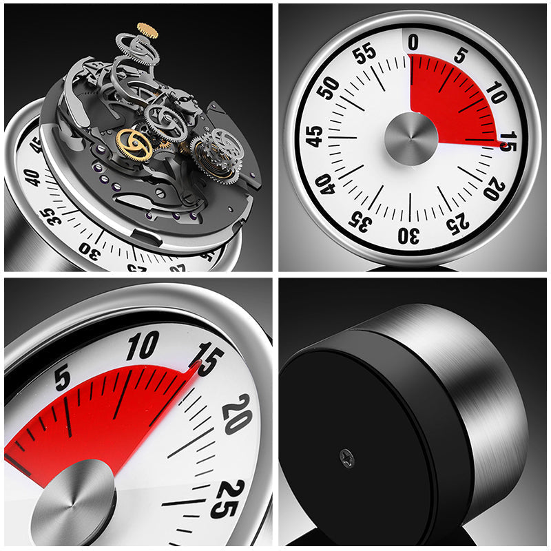 Edelstahl Küchenuhr