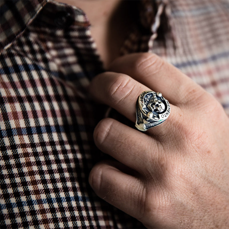 Memento Mori Totenkopf Ring