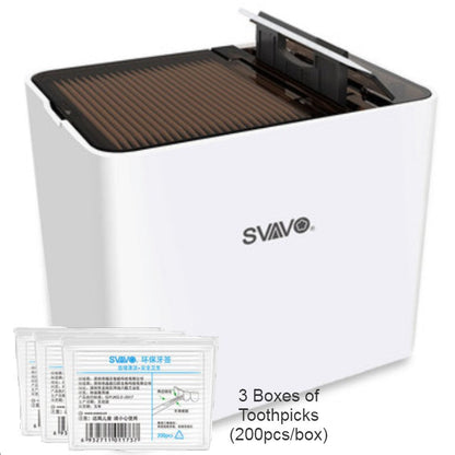 Sandsberg | Automatischer Smart Zahnstocher Spender mit UV-Desinfektion, wiederverwendbaren Zahnstocher & Infrarotsensor, für Zuhause, Restaurant & Büro