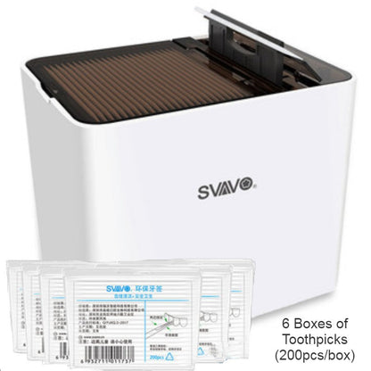 Sandsberg | Automatischer Smart Zahnstocher Spender mit UV-Desinfektion, wiederverwendbaren Zahnstocher & Infrarotsensor, für Zuhause, Restaurant & Büro