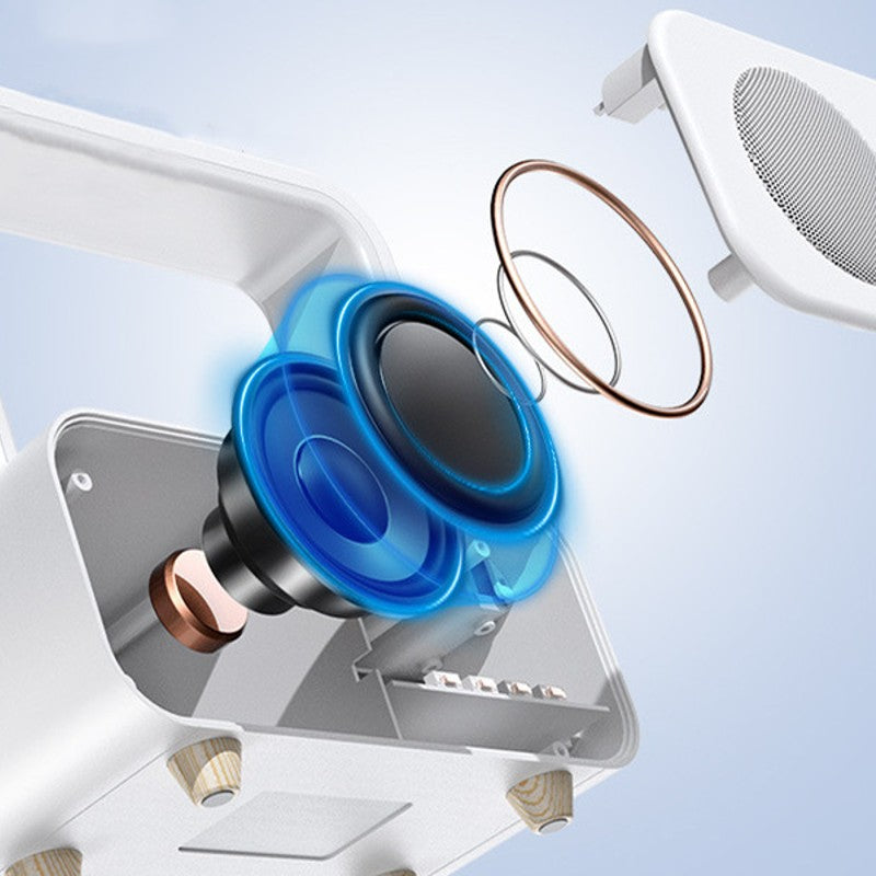 Sandsberg | 3-in-1 wiederaufladbarer Bluetooth-Lautsprecher mit Uhr & dimmbarem buntem Licht