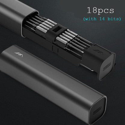 Sandsberg | Multifunktionales tragbares Präzisionsschraubendreher-Set, mit 21 Spitzen & einem rutschfesten Schraubendreher, für Elektriker, Klempner, Heimwerker, Holzarbeiter