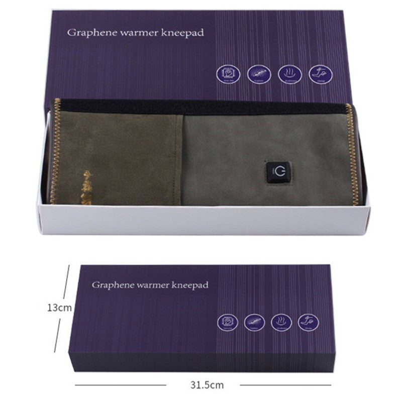 Sandsberg | Elektrisch einstellbare Wärme- und Vibrationsknie-Massageauflage, mit Powerbank, für Ellbogen oder Knie