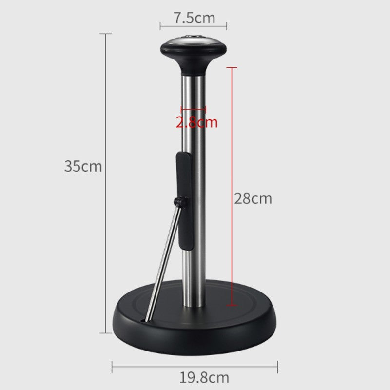 Sandsberg | Küchenpapierhalter, mit einfachem Abreißdesign, verstellbarem Stab, federaktiviertem Arm & rutschfester Basis, für Küche & Bad