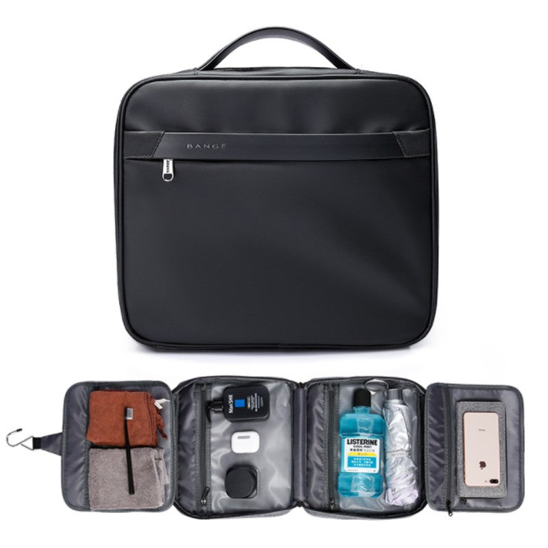 Sandsberg | Kompakte tragbare Reise-Toilettenartikel-Tasche, mit Aufhängehaken, wasserabweisenden Reißverschlusstaschen, für Reisen, Roadtrip, Fitnessstudio