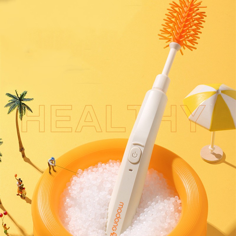 Sandsberg | 2-in-1 wiederaufladbare Babyflaschenbürste, mit zwei austauschbaren Köpfen, ergonomisches Design & leistungsstarker Motor, für Flasche, Becher & mehr