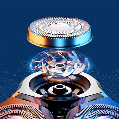 Sandsberg | Mini Aufladbarer Tragbarer Kabeloser Elektrischer Rotationsgesicht Rasierer, für Reisen, Büro & Fitnessstudio