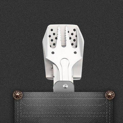 Sandsberg | Faltbare abnehmbare Edelstahl-Hybrid-Grillzange, mit ausziehbarem Griff & Flaschenöffner