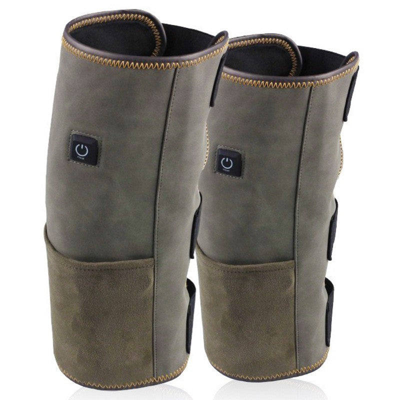 Sandsberg | Elektrisch einstellbare Wärme- und Vibrationsknie-Massageauflage, mit Powerbank, für Ellbogen oder Knie