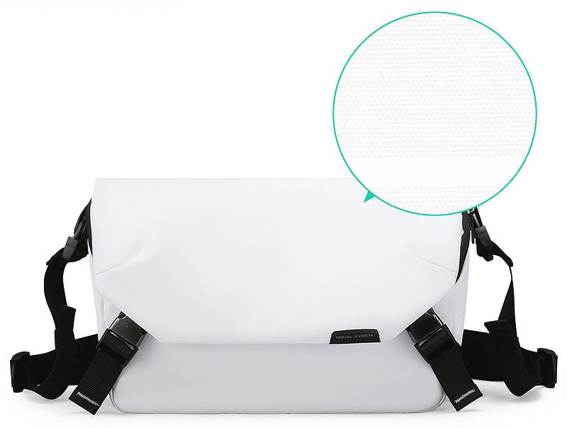 Sandsberg | Großvolumige Wasserdichte Oxford Umhängetasche mit Diebstahlschutzfach, mehreren Fächern und hinterem Trolley-Gurt, für Reisen, Arbeit & mehr