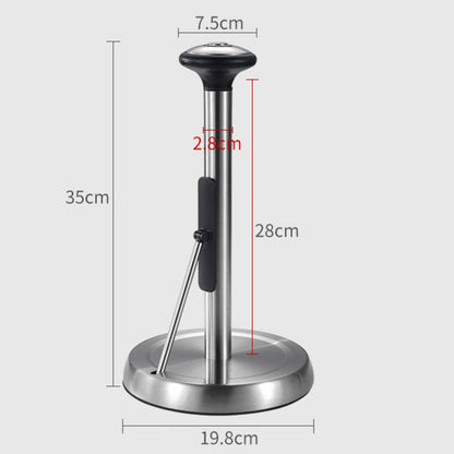 Sandsberg | Küchenpapierhalter, mit einfachem Abreißdesign, verstellbarem Stab, federaktiviertem Arm & rutschfester Basis, für Küche & Bad