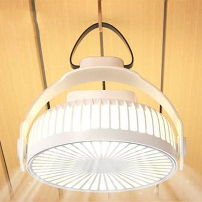 Sandsberg | 2-in-1 wiederaufladbarer tragbarer Hängelüfter / Schreibtischventilator, mit Nachtlicht, 4 einstellbaren Windgeschwindigkeiten