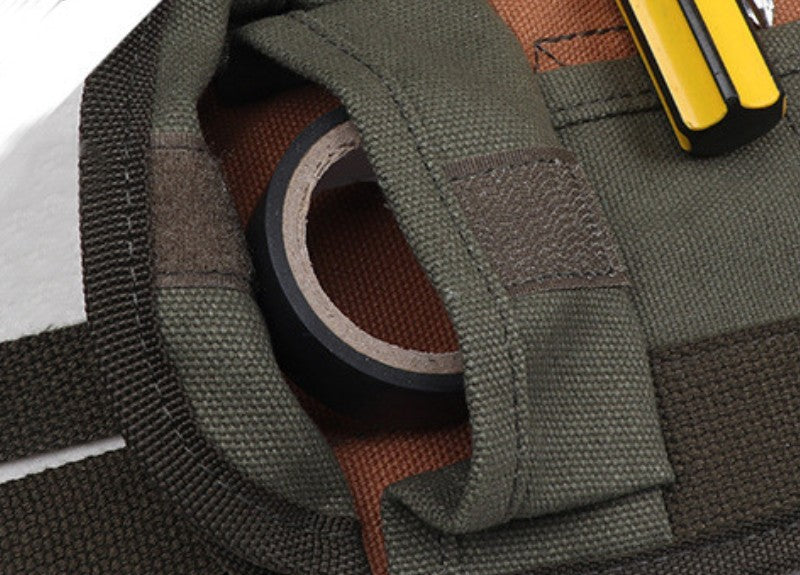 Sandsberg | Langlebige tragbare Werkzeugrolle Aufbewahrungstasche, mit 19 Fächern & 5 Taschen, für Zuhause, DIY & mehr