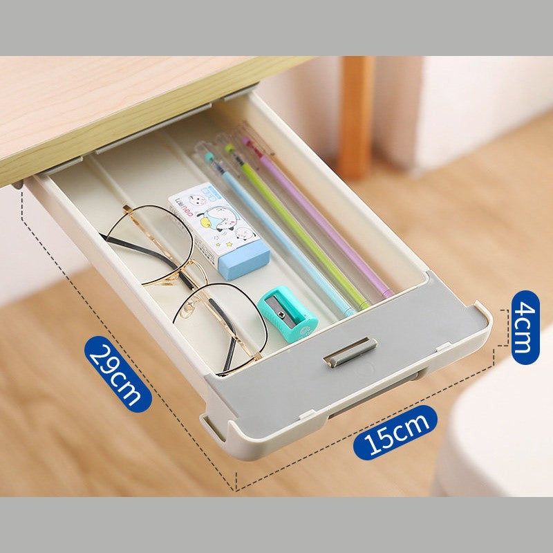 Sandsberg | Slim Sliding Under Desk Storage Pull-Out Drawer, für Schreibwaren, Werkzeuge & mehr