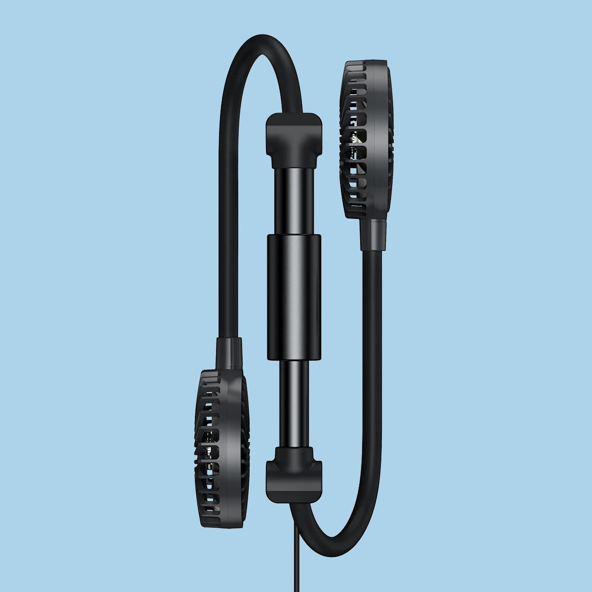 Sandsberg | Auto Kopfstützen Kühler Lüfter, mit 2-Geschwindigkeits-, 360° drehbarem Design & 1,5 m USB-Kabel, für Vorder- & Rücksitze