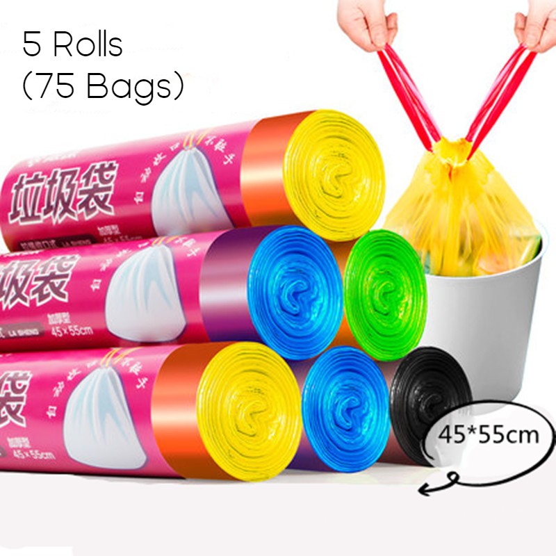 Sandsberg | Geruchlose Ultra Starke Zugband-Müllsäcke, für Küche, Bad, Büro & Mehr