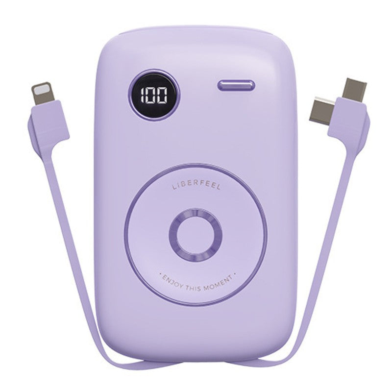 Sandsberg | 10000mAh Powerbank, mit integriertem Kabel, LED-Batterieanzeige & 6 Ausgängen, unterstützt Schnellladung