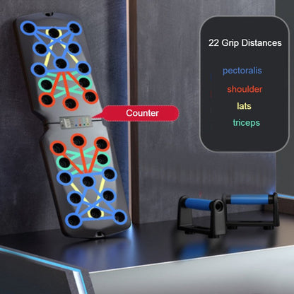 Sandsberg | Home Multifunktionales Push-up Trainingsboard, mit 4 Trainingsmodi, für Pectoralis, Schulter, Latissimus, Trizeps Krafttraining