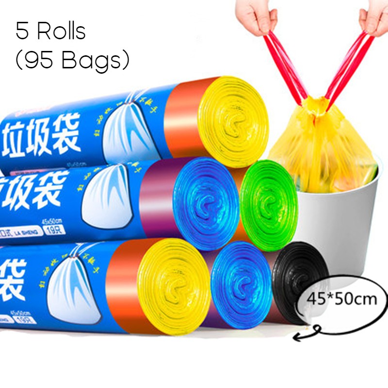 Sandsberg | Geruchlose Ultra Starke Zugband-Müllsäcke, für Küche, Bad, Büro & Mehr