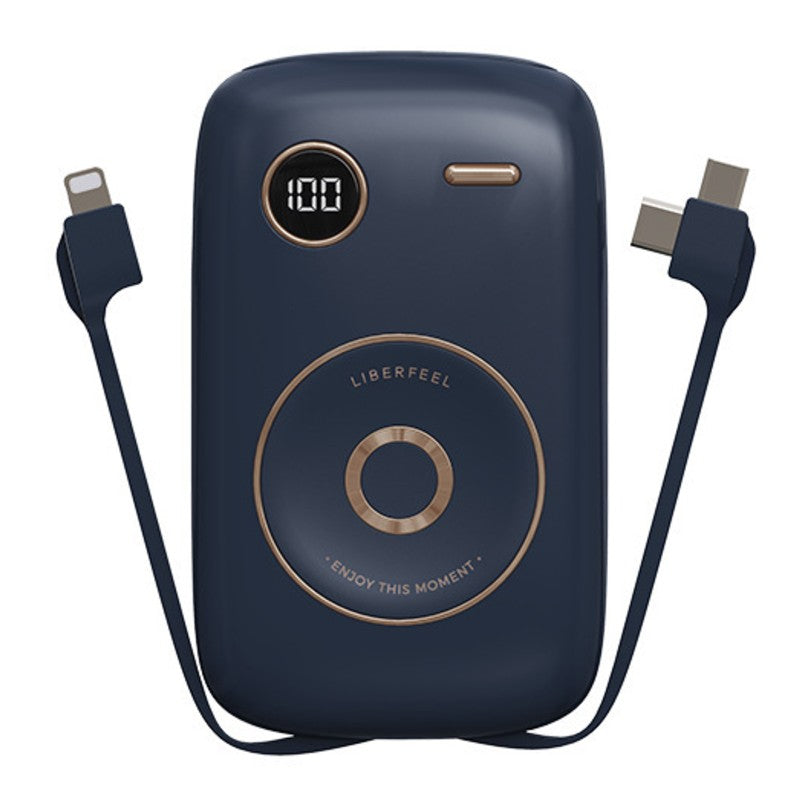 Sandsberg | 10000mAh Powerbank, mit integriertem Kabel, LED-Batterieanzeige & 6 Ausgängen, unterstützt Schnellladung