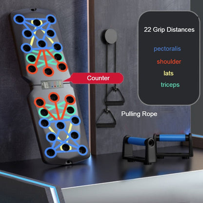 Sandsberg | Home Multifunktionales Push-up Trainingsboard, mit 4 Trainingsmodi, für Pectoralis, Schulter, Latissimus, Trizeps Krafttraining