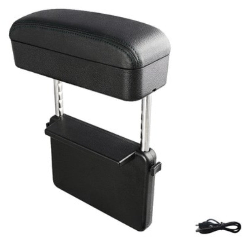 Sandsberg | 3-in-1 Universelle Verstellbare Auto-Armlehnen-Aufbewahrungsbox, mit Armstütze, Kabellosem Laden & Gegenstandsaufbewahrung, für lange Fahrten (1STK)