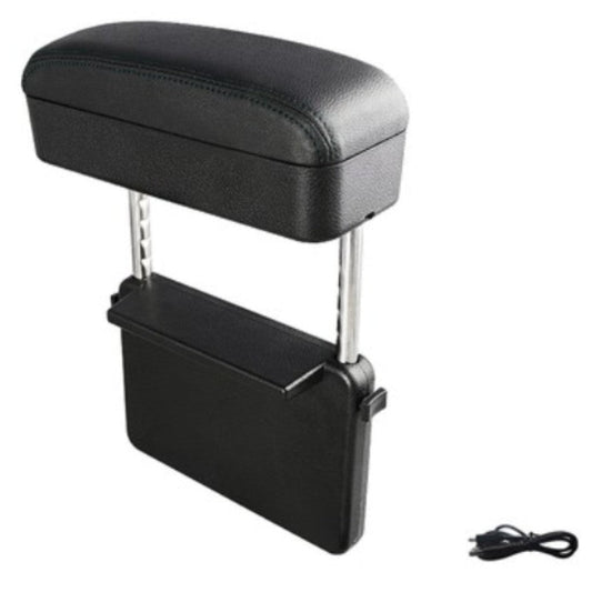 Sandsberg | 3-in-1 Universelle Verstellbare Auto-Armlehnen-Aufbewahrungsbox, mit Armstütze, Kabellosem Laden & Gegenstandsaufbewahrung, für lange Fahrten (1STK)