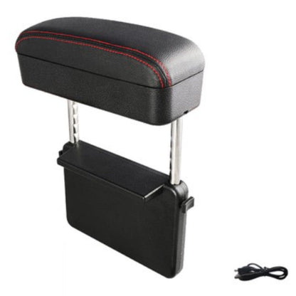 Sandsberg | 3-in-1 Universelle Verstellbare Auto-Armlehnen-Aufbewahrungsbox, mit Armstütze, Kabellosem Laden & Gegenstandsaufbewahrung, für lange Fahrten (1STK)