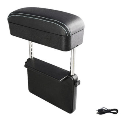 Sandsberg | 3-in-1 Universelle Verstellbare Auto-Armlehnen-Aufbewahrungsbox, mit Armstütze, Kabellosem Laden & Gegenstandsaufbewahrung, für lange Fahrten (1STK)