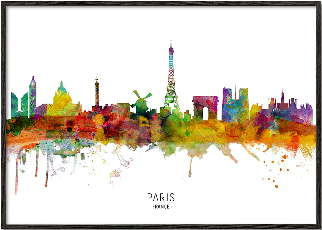 Sandsberg | Paris Skyline Mehrfarbig