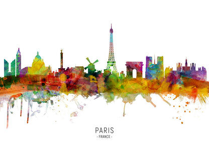 Sandsberg | Paris Skyline Mehrfarbig