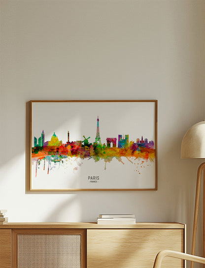 Sandsberg | Paris Skyline Mehrfarbig