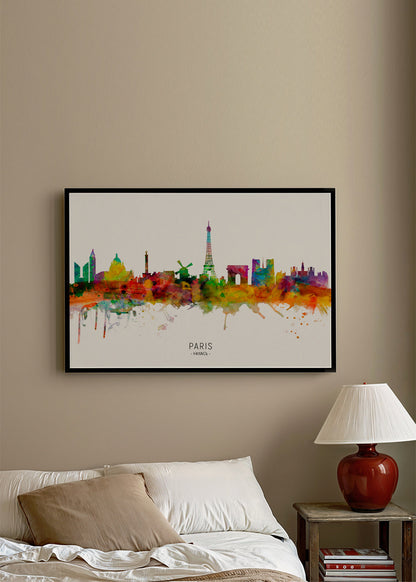 Sandsberg | Paris Skyline Mehrfarbig