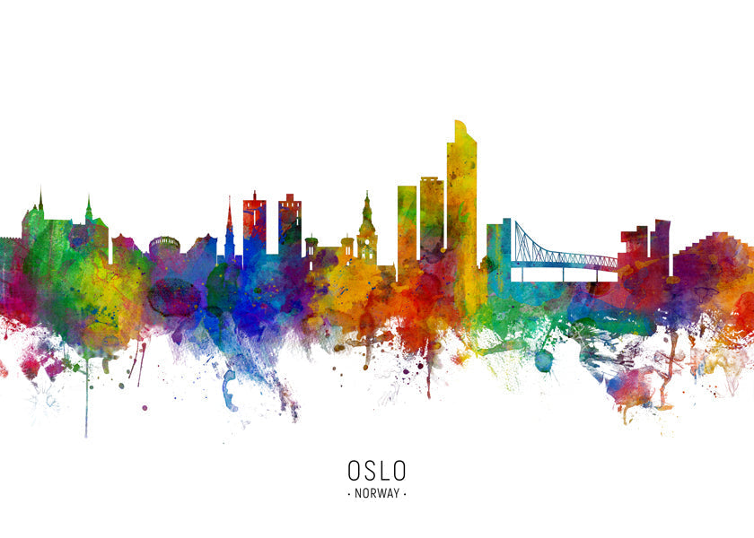Sandsberg | Oslo Skyline mehrfarbig