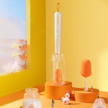 Sandsberg | 2-in-1 wiederaufladbare Babyflaschenbürste, mit zwei austauschbaren Köpfen, ergonomisches Design & leistungsstarker Motor, für Flasche, Becher & mehr