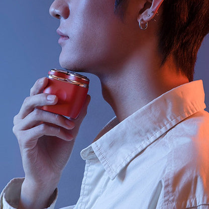 Sandsberg | Mini Aufladbarer Tragbarer Kabeloser Elektrischer Rotationsgesicht Rasierer, für Reisen, Büro & Fitnessstudio