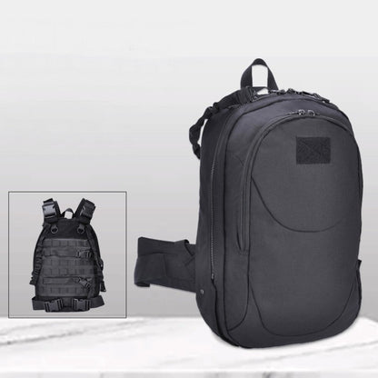 Sandsberg | Taktische transformierbare Weste-Rucksack, aus strapazierfähigem und wasserdichtem Material, mit verstellbaren Riemen und Montagesystem, für den Außenbereich, Wandern, Reisen und mehr