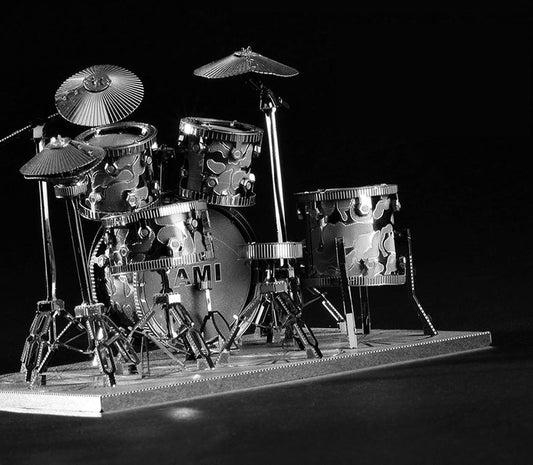 Sandsberg | 3D Metall Handwerk Guss Schlagzeug Puzzle, mit anspruchsvoller Laserschnitt, bestes Geschenk für Kinder und DIY-Fans