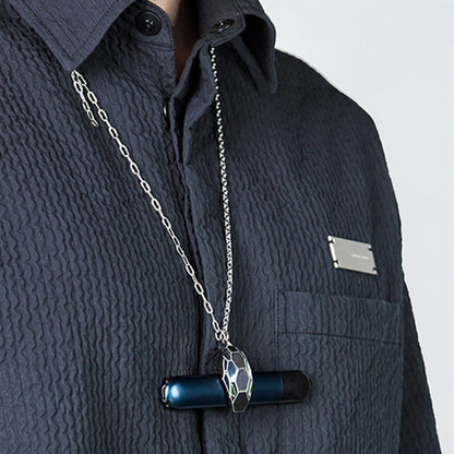 Sandsberg | Herren-Kettenhalskette mit Schlangenkopf-Magnetverschluss