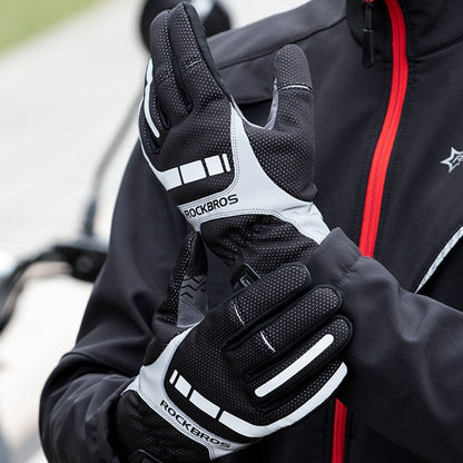 Sandsberg | Elektrisch beheizte Thermohandschuhe, mit touchscreen-kompatiblen Fingerspitzen & reflektierendem Streifen, zum Klettern, Wandern, Radfahren & mehr