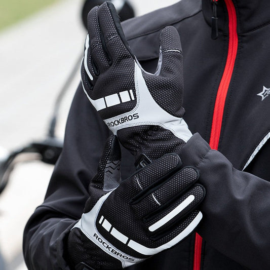 Sandsberg | Elektrisch beheizte Thermohandschuhe, mit touchscreen-kompatiblen Fingerspitzen & reflektierendem Streifen, zum Klettern, Wandern, Radfahren & mehr