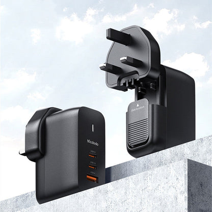 Sandsberg | 65W Handy-Ladegerät mit 2 USB-C- und 1 USB-A-Anschluss, für Handy und Laptop