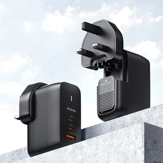 Sandsberg | 65W Handy-Ladegerät mit 2 USB-C- und 1 USB-A-Anschluss, für Handy und Laptop