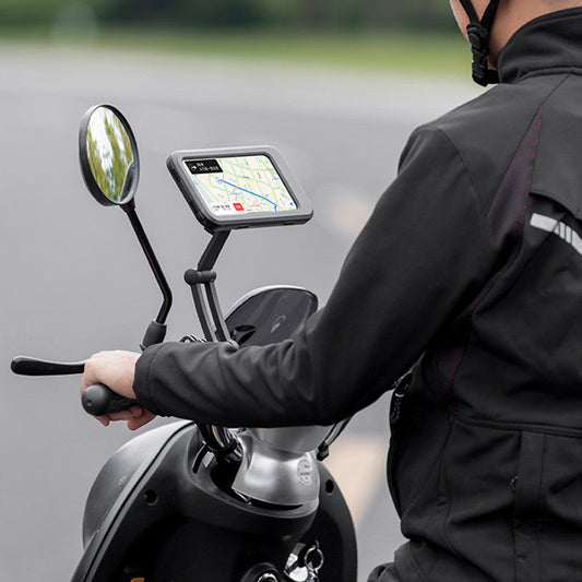 Sandsberg | Wasserdichter Fahrrad-Handyhalter mit Gehäuse, für Motorrad-/Fahrradlenker