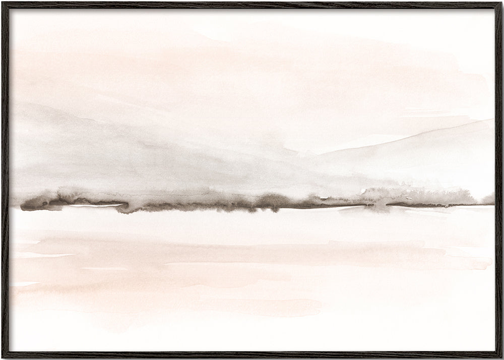 Sandsberg | Aquarelllandschaft N 48 Koralle & Warm Grau