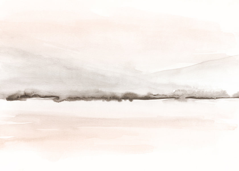 Sandsberg | Aquarelllandschaft N 48 Koralle & Warm Grau