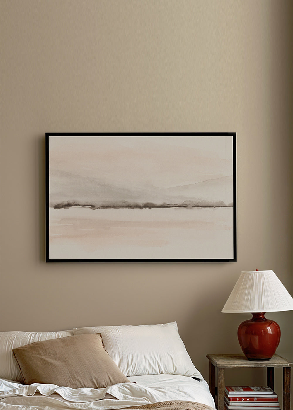 Sandsberg | Aquarelllandschaft N 48 Koralle & Warm Grau